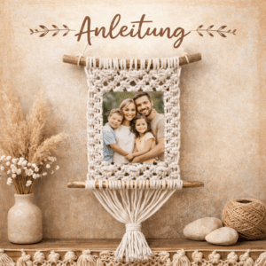 Anleitung zum Selbermachen - Makramee Fotorahmen