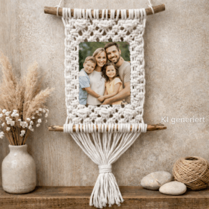 Anleitung zum Selbermachen - Makramee Fotorahmen