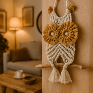 Anleitung zum Selbermachen - Makramee Eule