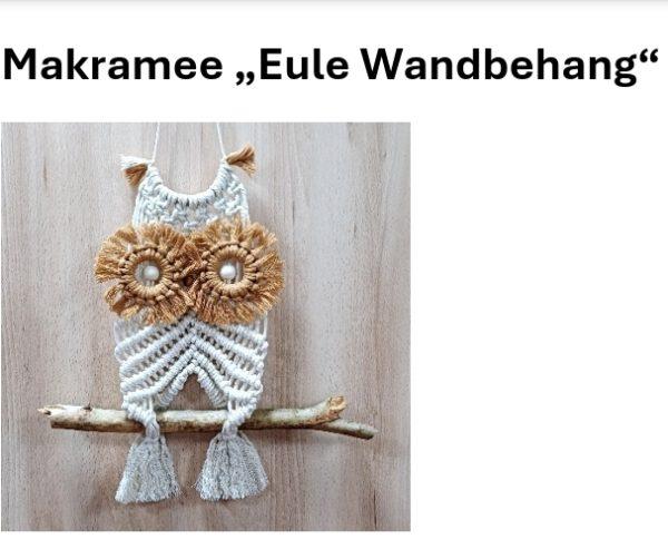 Spannende Makramee Anleitung Eule Fotos