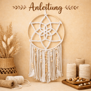 Anleitung zum Selbermachen - Makramee Traumfänger