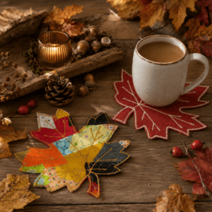 Herbstliche Stoff‑Untersetzer – handgemacht, dekorativ und sofort bereit zum Verlieben